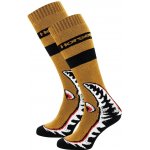 Horsefeathers snowboardové ponožky Shark spruce yellow žlutá