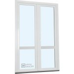 Kömmerling balkonové dveře 70 AD O+OS klapačka s příčkou pravé bílá 120 x 220 cm oboustranná klika + FAB + hliníkový práh – Hledejceny.cz