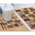 Bellatex 3D FOTOTISK KAMENNÁ DLAŽBA 100x60cm ( ) + 60x50cm (na WC) – Zboží Dáma