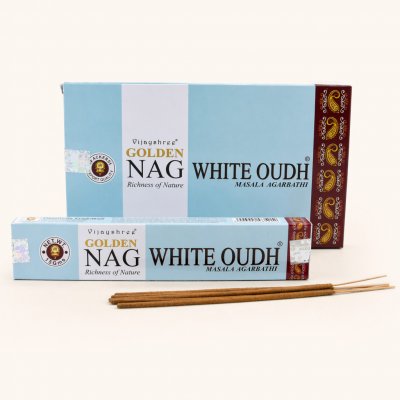 Vijayshree Vonné tyčinky Golden Nag White Oudh 15 g – Hledejceny.cz