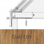 Profil Team Schodová hrana dub E09 8mm 2,7 m – Zboží Mobilmania