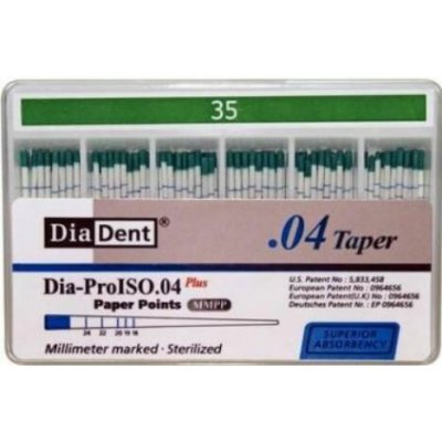 DiaDent Čepy papírové kónické .04 Plus MP258-607 - Vel./šíře: 35 – Hledejceny.cz