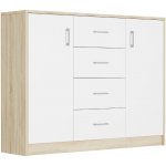 Framire Komoda pod televizi s šuplíky a skříňkami Sonoma Mix 110 x 35 x 85 cm Modern U1 – Hledejceny.cz