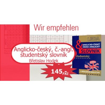 Anglicko-český a česko-anglický studentský slovník - Břetislav Hodek