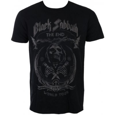 Rock off tričko metal Black Sabbath The End Mushroom Cloud černá – Zbozi.Blesk.cz