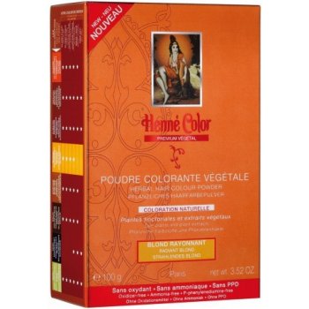 Henné Color přeliv henna zlatá blond Premium Végétal 100 ml