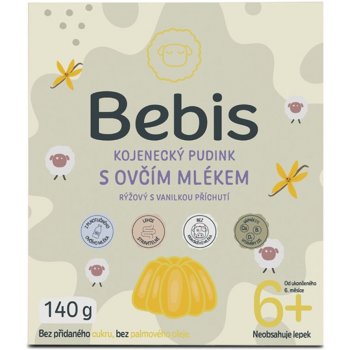 BEBIS Kojenecký pudink s ovčím mlékem rýžový s vanilkou 140 g