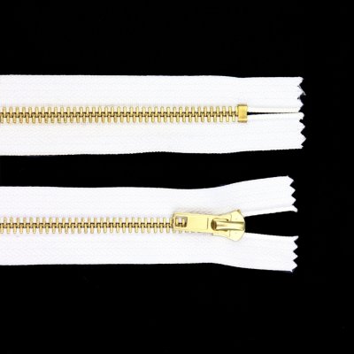 Kovový zip nedělitelný 12 cm, Ø 6 mm bílý – Zboží Mobilmania