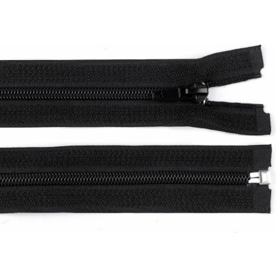 Zip stanový spiralový No 5 délka 200 cm, 220 cm, malé, 2 (200 cm) černá – Hledejceny.cz