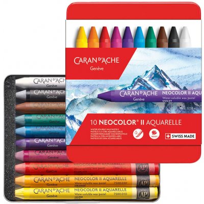 Caran d'Ache NEOCOLOR ll Akvarelové pastely sada 10 ks – Zboží Dáma