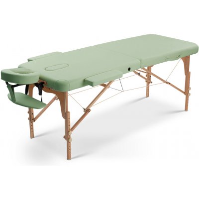Fabulo USA Dřevěný masážní stůl Fabulo UNO Set 186x71 cm bledě zelená 186 x 71 cm 13,2 kg – Zboží Mobilmania
