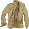 Army a lovecká bunda, kabát a blůza Bunda Surplus Paratrooper Vintage zimní khaki