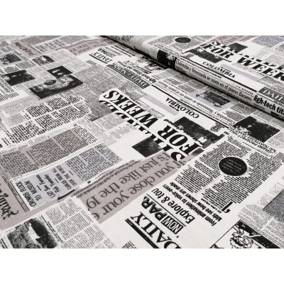 Bavlna - metráž - noviny – Zboží Mobilmania