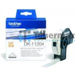 Brother DK-11204, bílá páska / černý tisk originální – Zboží Živě
