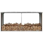 Zahradní kůlna Hendy na dříví hnědá 330x92x153 cm – Hledejceny.cz