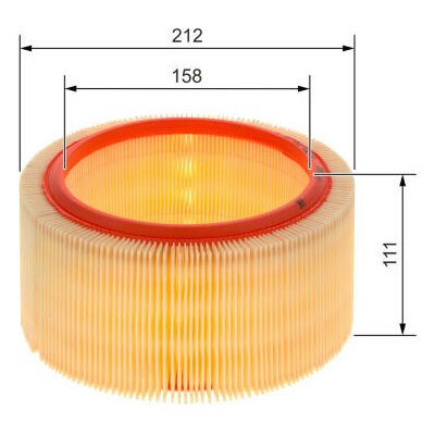 Vzduchový filtr BOSCH 1 457 433 032 – Hledejceny.cz