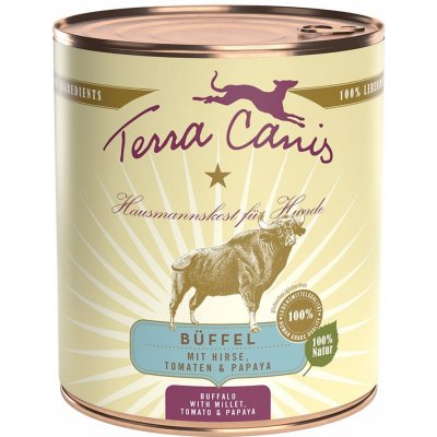Terra Canis Classic buvol s jáhlami rajčaty a papájou 12 x 0,8 kg