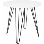 Textilomanie Kulatý jídelní stůl HARRY bílý – Sleviste.cz