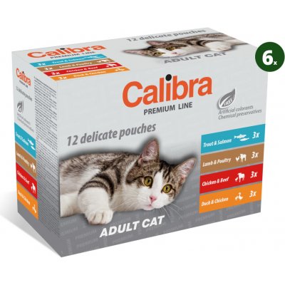 Calibra Premium Adult 6 x 12 x 100 g – Hledejceny.cz