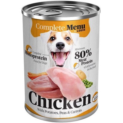 Louie Dog Complete Menu Dog Chicken Monoprotein 4 x 400 g