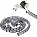 SOLEX Kabelový organizér 2m 20mm šedý KM-873GY – Zboží Mobilmania