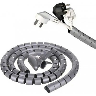 SOLEX Kabelový organizér 2m 20mm šedý KM-873GY – Zboží Mobilmania