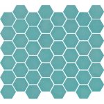 TGM SXMA2060F hexagony 4,4 x 5 cm modrá; tyrkysová matná 1ks – Sleviste.cz