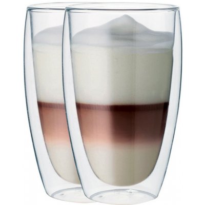 Maxxo Cafe Latte 2dílná termo sklenic 380 ml – Zboží Mobilmania