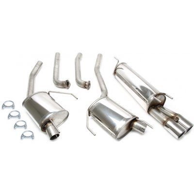 TA Technix sportovní nerezový catback výfuk Opel Omega B Caravan V6, 2x 80 mm rovná nerezová koncovka s pertlem – Hledejceny.cz