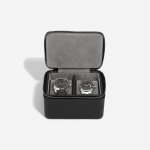 Stackers pánská cestovní šperkovnice na hodinky Black Pebble Large Zipped Watch Box černá – Zboží Dáma