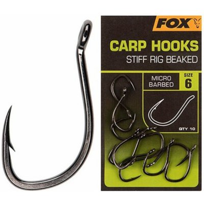 Fox Carp Hook Stiff Rig Beaked vel.4 10 ks – Hledejceny.cz