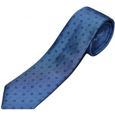 Pánská kravata se vzorem květů světle modrá – Zboží Mobilmania