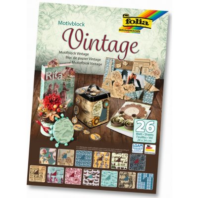 Folia Max Bringmann Blok s motivem VINTAGE – Zboží Dáma