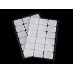 Suchý zip samolepicí obdélníčky 25x32 mm, malé, 1 bílá – Hledejceny.cz