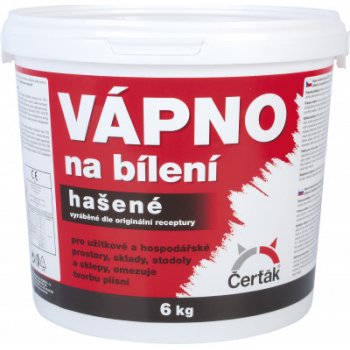 Čerťák hašené vápno na bílení, 6 kg