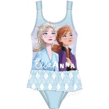 Setino - Dívčí jednodílné plavky Ledové království Frozen Elsa a Anna - zelené
