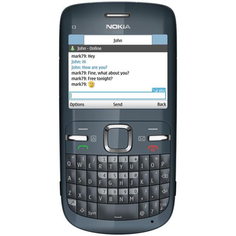 Nokia C3 návod, fotka