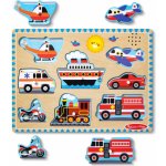 Melissa & Doug puzzle s úchyty a zvukem dopravní prostředky – Zboží Mobilmania