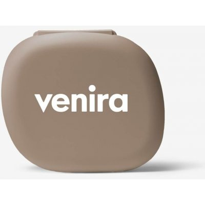Venira pill box, tmavě hnědý
