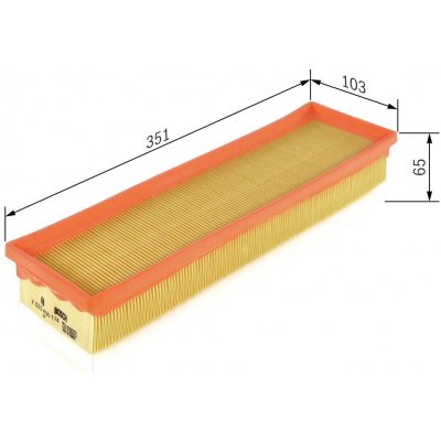 Vzduchový filtr BOSCH F 026 400 174 – Hledejceny.cz
