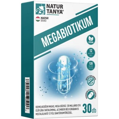 Natur Tanya Megabiotic 12 typů probiotik 30 Kapslí – Hledejceny.cz