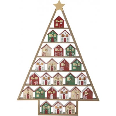 Bloomingville Dřevěný adventní kalendář Calvin multi barva dřevo – Hledejceny.cz