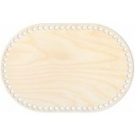 Woody Crafts Přírodní dno na háčkované košíky - Ovál Velikost: 20x10 cm – Sleviste.cz