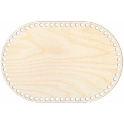 Woody Crafts Přírodní dno na háčkované košíky - Ovál Velikost: 20x10 cm – Sleviste.cz