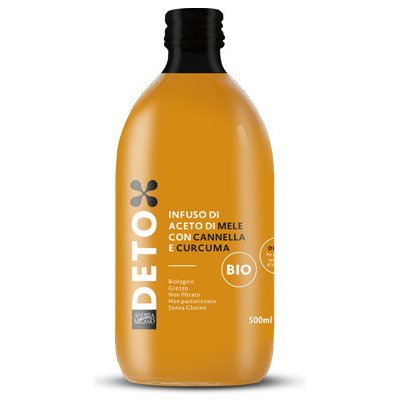 Acetificio Andrea Milano DETOX Jablečný ocet se skořicí a kurkumou 500 ml