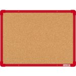 VMS VISION Korková nástěnka boardOK s červeným rámem 600 x 450 – Zboží Živě