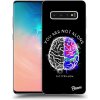 Pouzdro a kryt na mobilní telefon Samsung Picasee Ultimate Case Samsung Galaxy S10 Plus Brain White