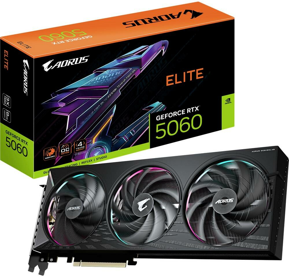 Gigabyte GeForce RTX 5060 ELITE 8G GV-N5060AORUS E-8GD