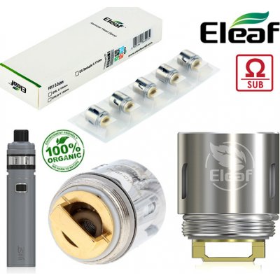 Eleaf Ello NexGen Sub ohm hlava HW1 HW4 HW2 Dual Cylinder 0,3 ohm – Zboží Dáma