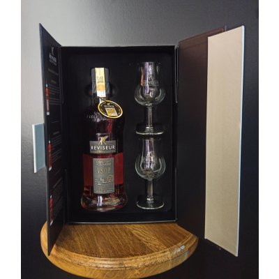 Reviseur VSOP 40% 0,7 l (dárkové balení 2 sklenice) – Zboží Dáma